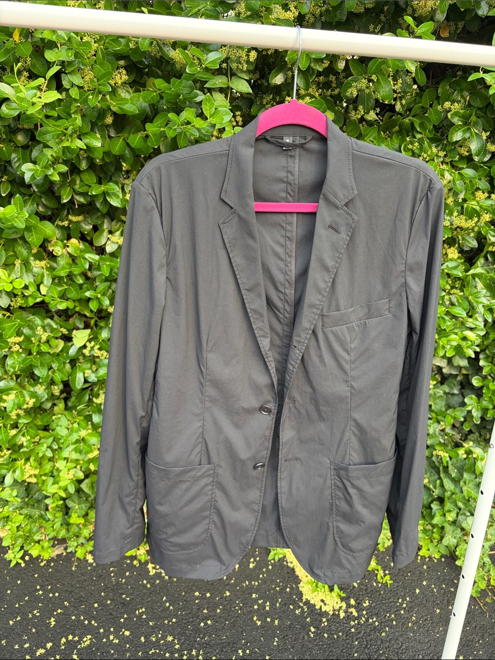 MUJI Men's Black Casual Blazer Jacket